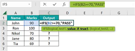 How To Use IF & IFS in Excel To Find Out Pass, Fail .